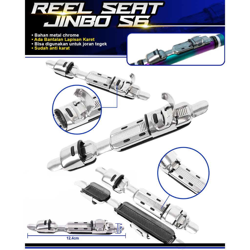 Reelseat jinbo dudukan joran/tegek