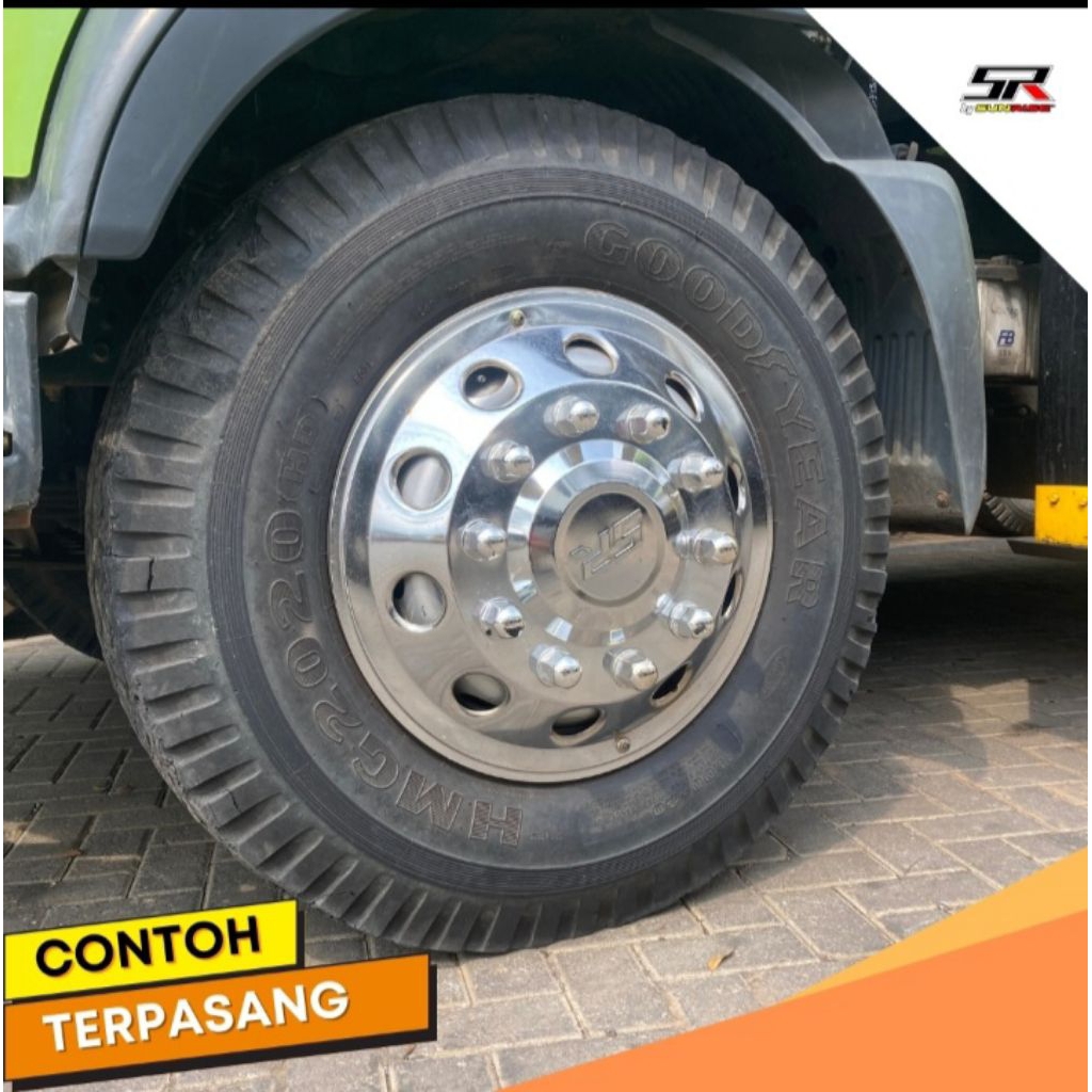 Weldop/Dop Roda Truk Truck Ring 20 TURBO PARIWISATA DEPAN (4pcs)