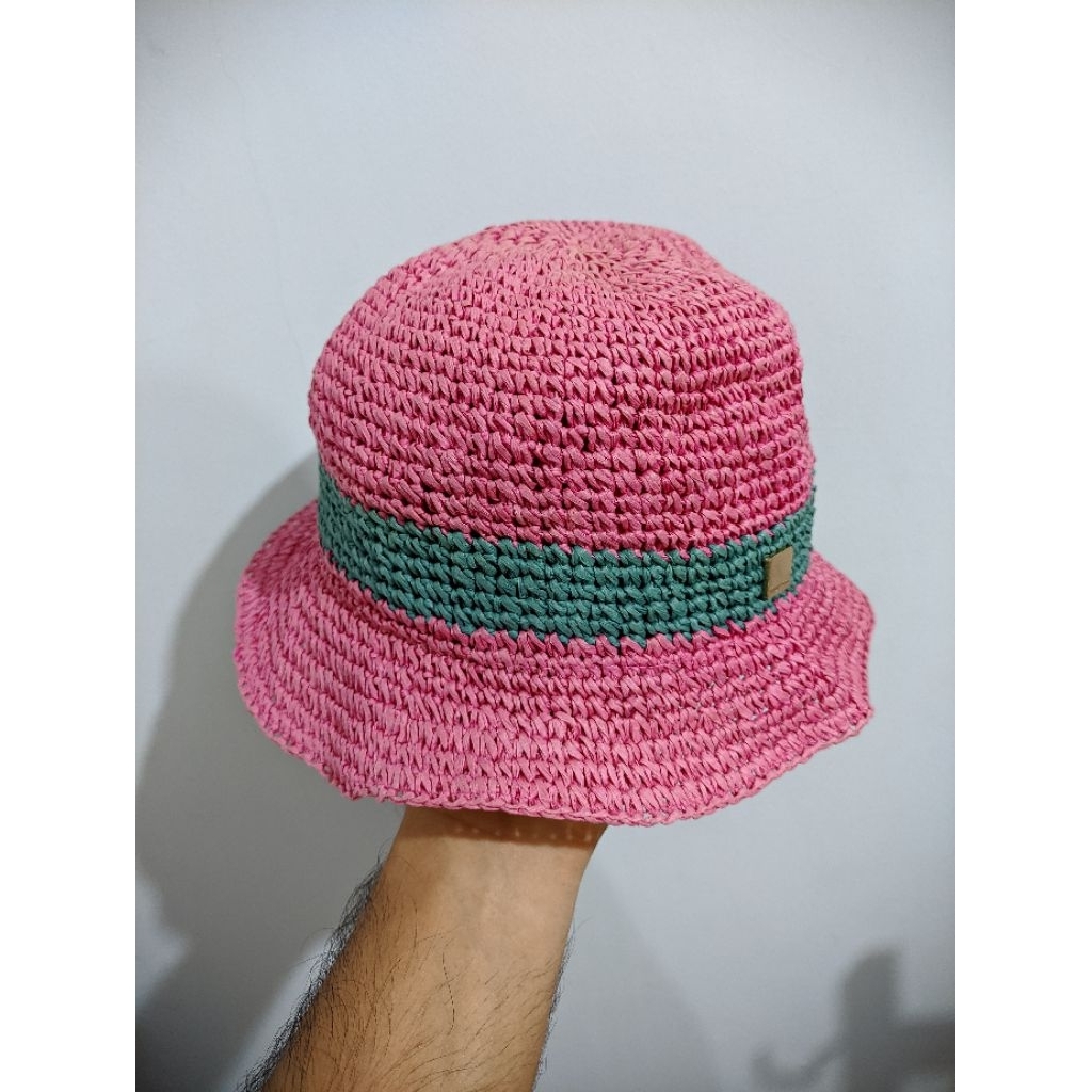 Topi Beanie Bucket Kupluk Knit Rajut Anyaman Hat Caps Smith Bridge