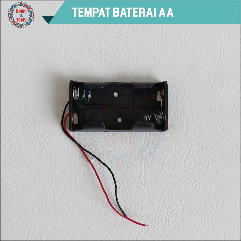 TEMPAT BATERAI AA X 2/HOLDER BATERAI AA 2 SLOT/DUDUKAN BATERAI AA 2 BUAH/BATTERY HOLDER AA 2 SLOT/TE