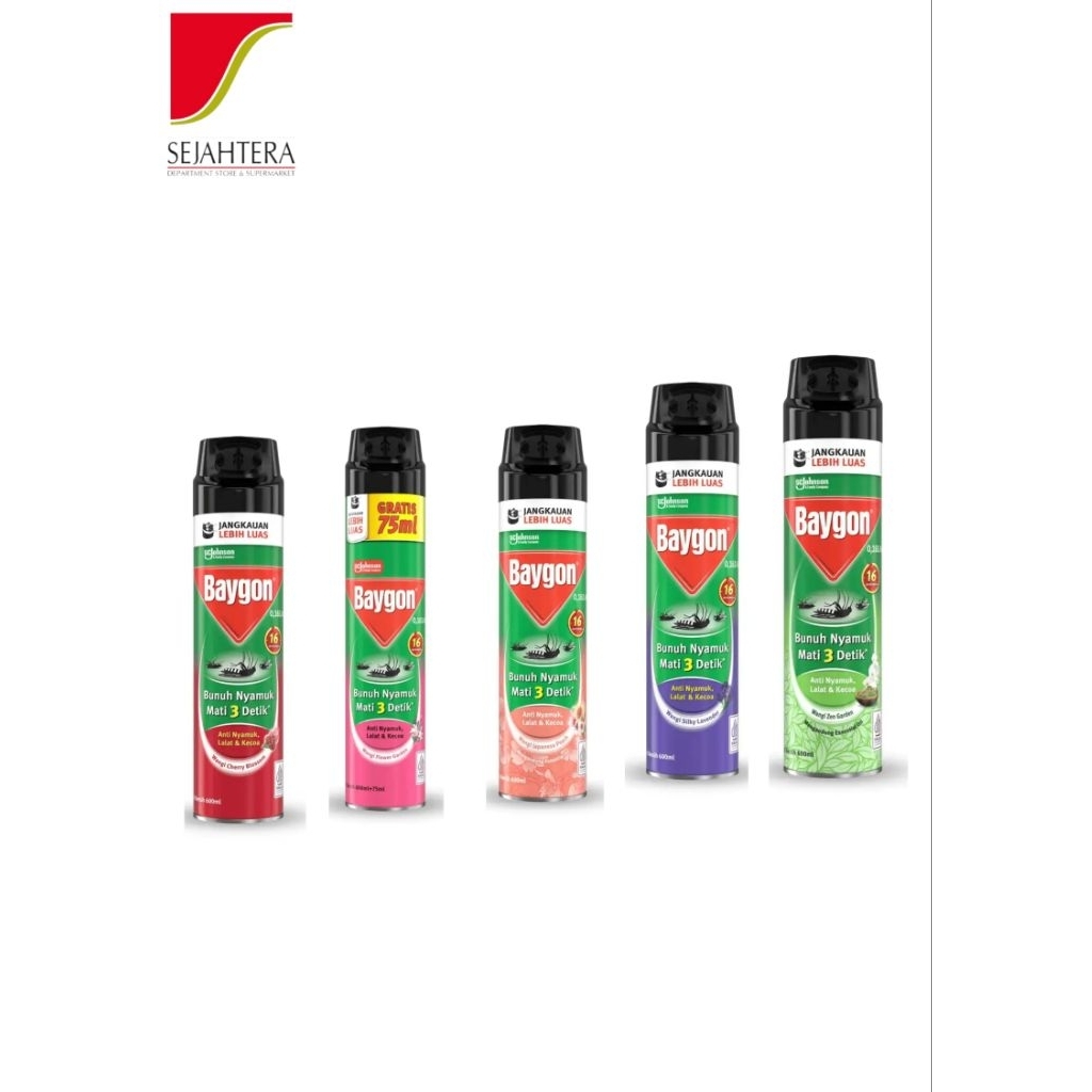 Baygon Spray All Varian 600ml PUMP