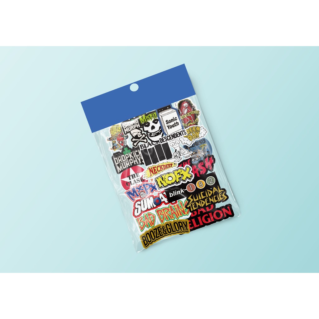 

Sticker Pack Band Sticker Aesthetic Isi 21pcs Stiker Band Punk Rock Vol 3