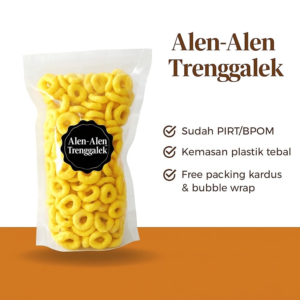 

Alen alen khas Trenggalek rasa ori bawang 250G | 500G I 1Kg Include Bubble Wrab Dan Kardus