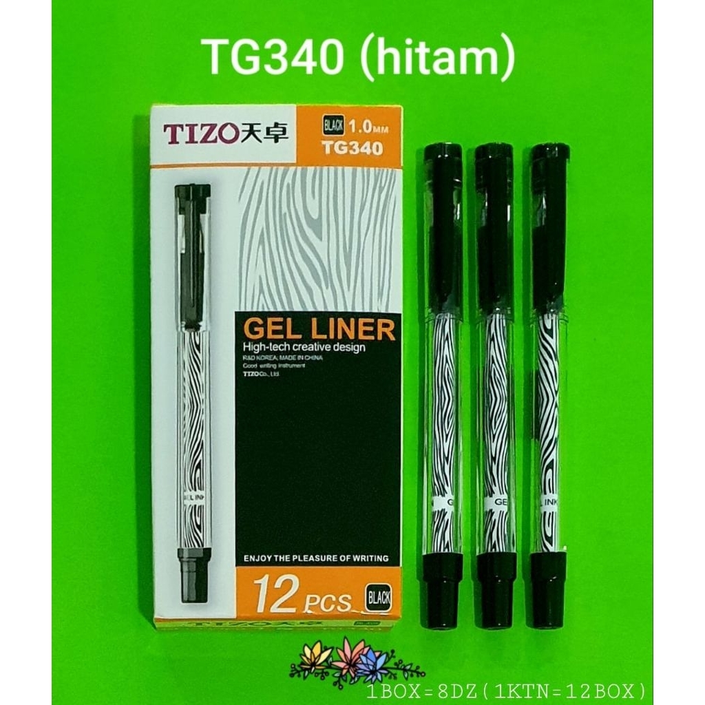 

Pulpen Gel Tizo TG340 Hitam – 1.0mm Gel Liner Zebra Design | Smooth & Stylish - Alat Tulis Kantor/ATK Murah Medan