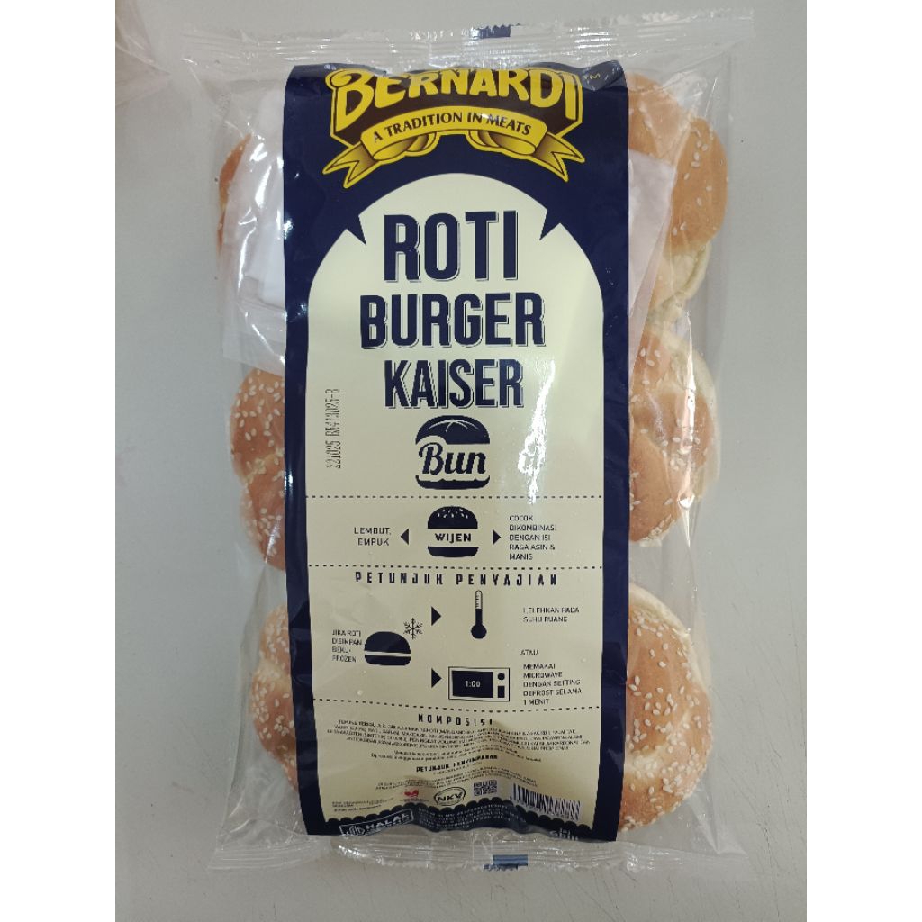 

ROTI BURGER KAISER WIJEN ISI 6 BIJI 310GRAM
