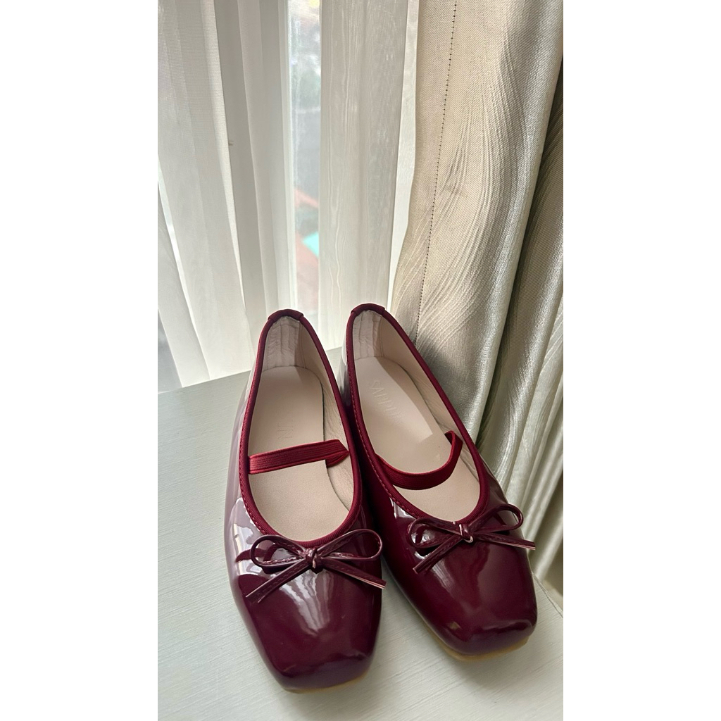 Sappun Red wine Ballet flats shoes