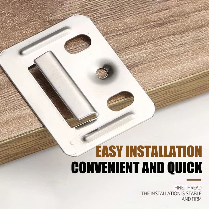 100PCS Clip Wood Pannel WPC/ Braket dan Sekrup Panel WPC / Klip Panel WPC/ Klip Panel WPC / Braket P