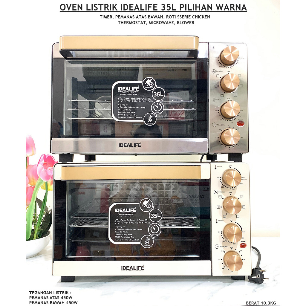 OVEN LISTRIK IDEALIFE 35L