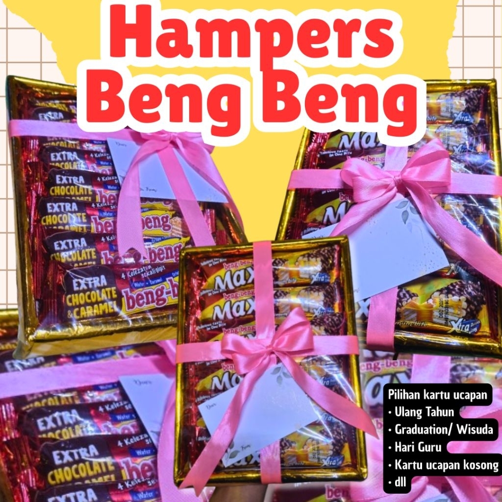 

( BARU )kado hampers Snack beng beng cantik - GIFT BOX wisuda
