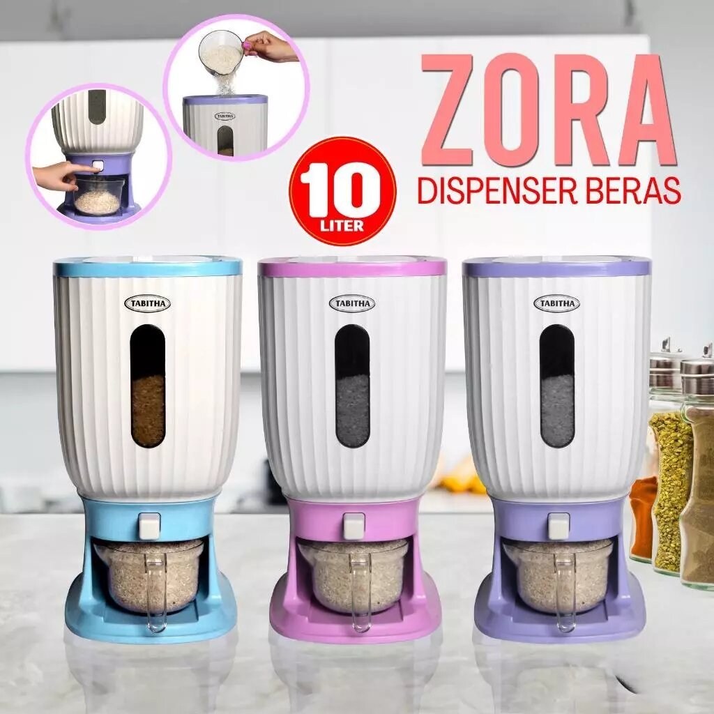 Dispenser BERAS 10 Liter / Dispenser Aesthatic / Tempat Penyimpanan Beras / Wadah Beras 10 Liter