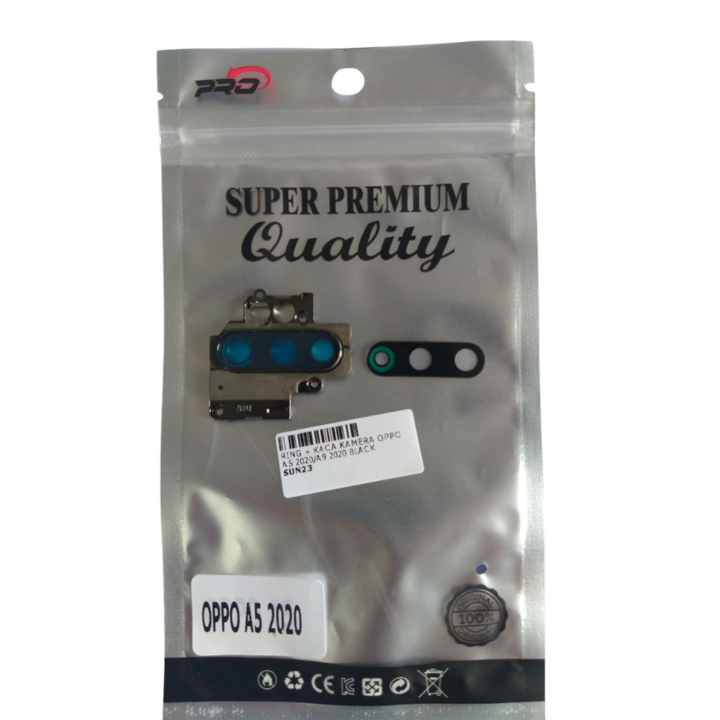 RING + KACA KAMERA OPPO A5 2020/A9 2020 BLACK