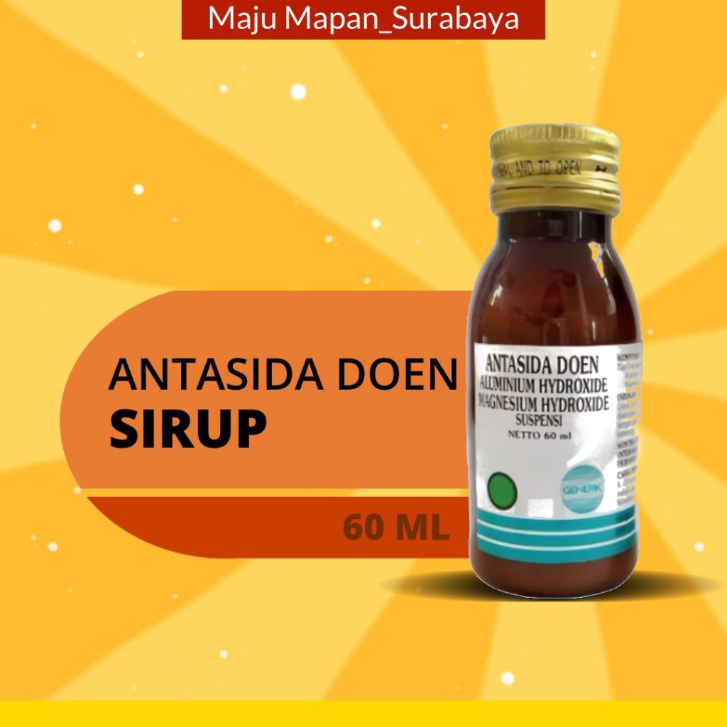[ COD ] Antasida Doen Sirup 60 ml Erela | Obat Maag/tukak lambung/gastritis