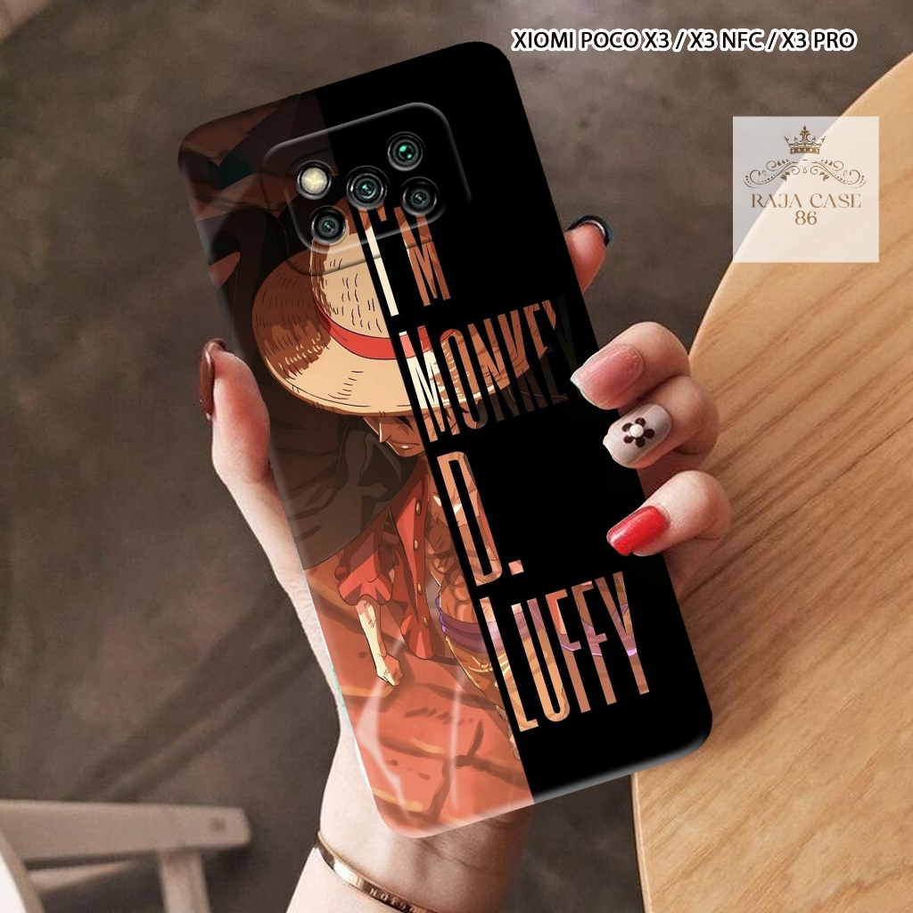 Case Xiaomi Poco X3 / X3 NFC / X3 Pro - Rajacase - casing Xiaomi Poco X3 - Motif case One Piece - Pe