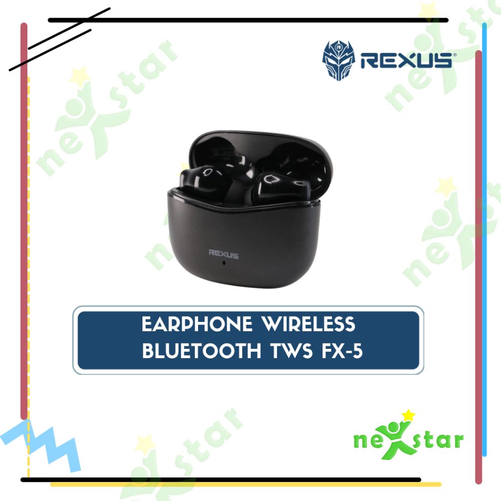 Rexus Earphone Wireless Bluetooth TWS FX5 Rexus