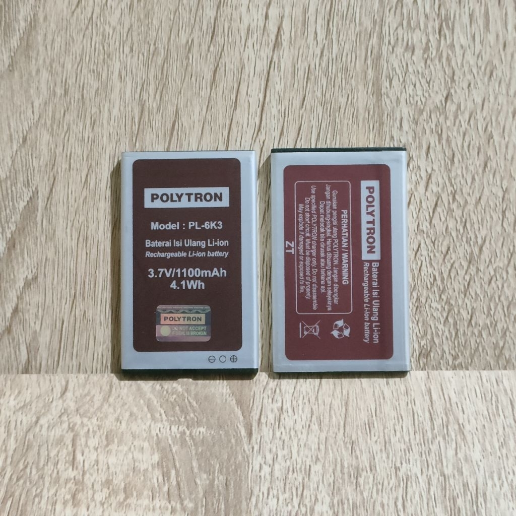 Baterai Batre Compatible for Polytron C289 C287 PL-6K3 PL6K3 Original Battery Hp