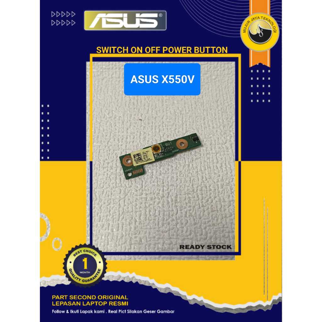 Switch Power On Off Power Button Tombol Power ASUS X550V X550C X550CC X550CA X550VC Original Second