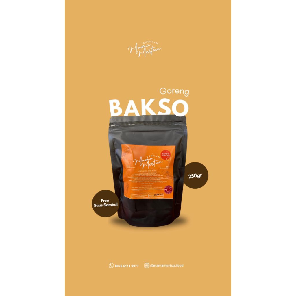 

MAMA MERTUA FOOD - BAKSO GORENG 300 Gram