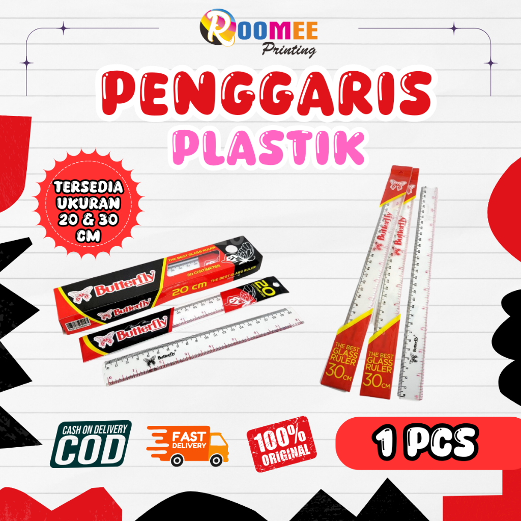 

(1PCS) PENGGARIS PLASTIK / PENGGARIS BENING / GARISAN / MISTAR / ALAT UKUR