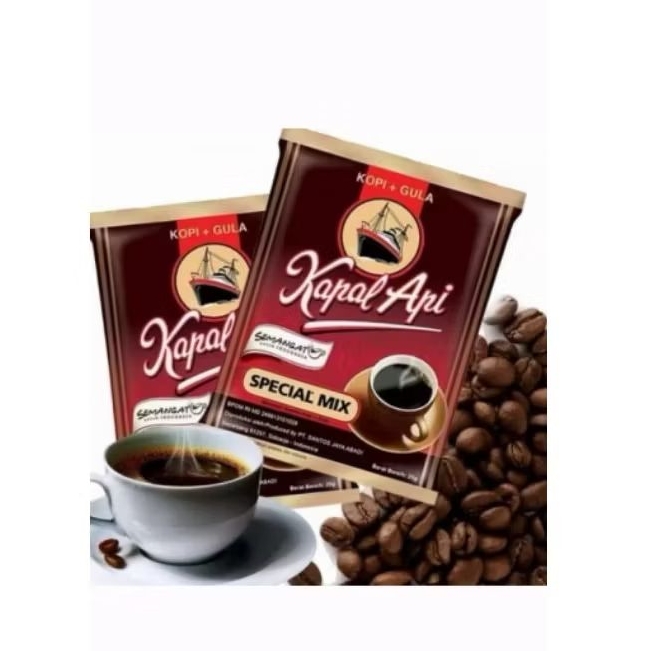 

kopi kapal api special mix + gula 1sc