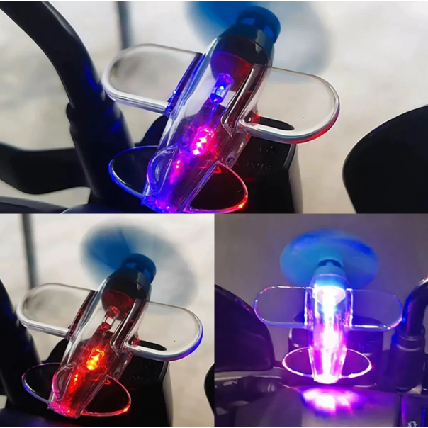 Aksesoris Helm Pesawat Led Menyala / Mainan Aksesoris Helm Motor Pesawat Baling Baling Led