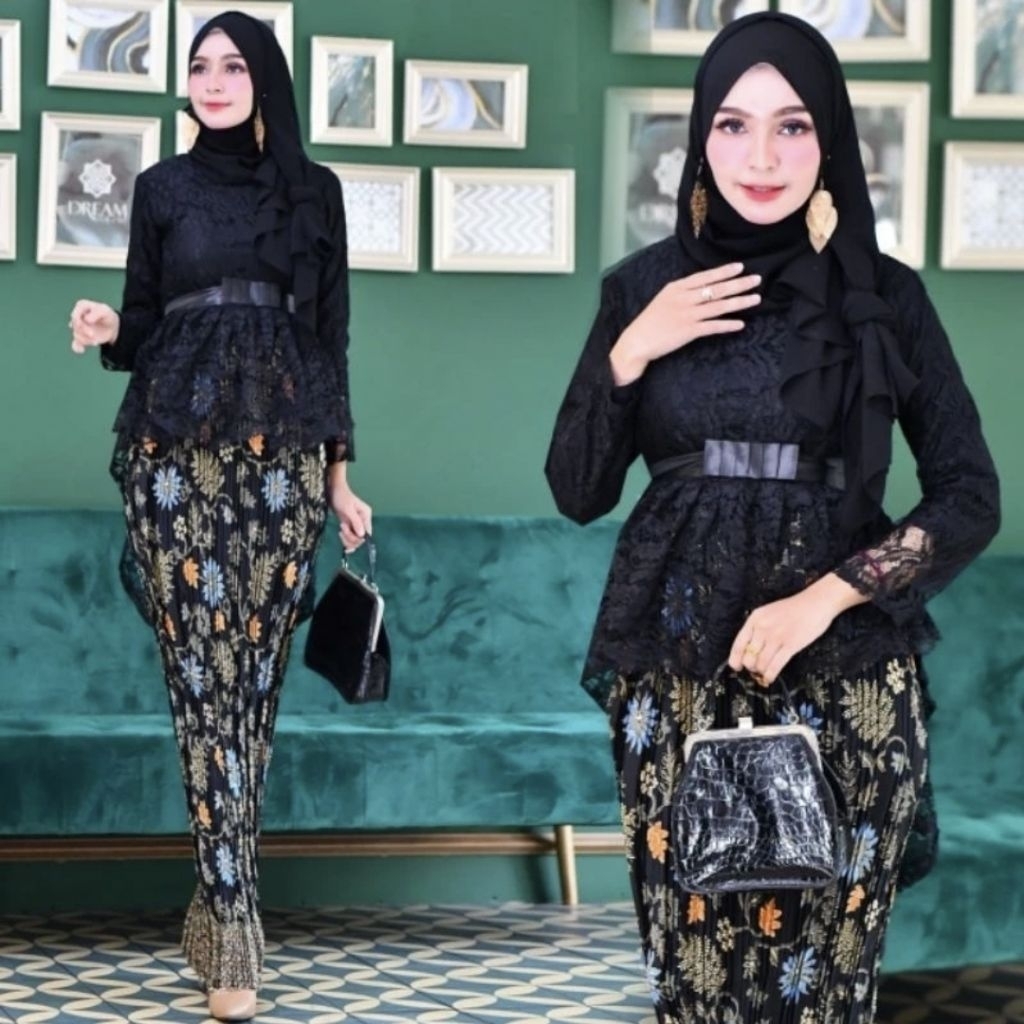 Fashion Baju kebaya Aurora cantik modern / Kebaya brukat jumbo ld 120 cm / Kebaya wanita wisuda
