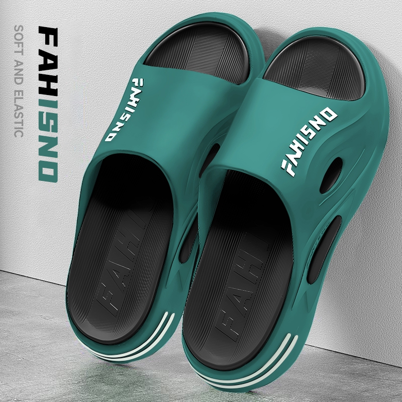 Sandal Pria Slop Karet Jelly Terbaru 2025 Nyaman Anti-Slip Sandal Cowok Kekinian Sandal Pria Keren