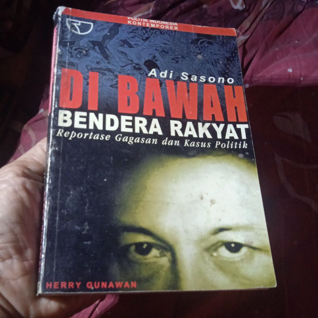 buku Adi Sasono, Di Bawah Bendera Rakyat, buku original jadul