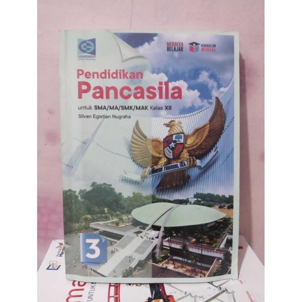 buku sosiologi/ppkn/pancasila kelas 12/XII/3 sma ma grafindo kurikulum merdeka