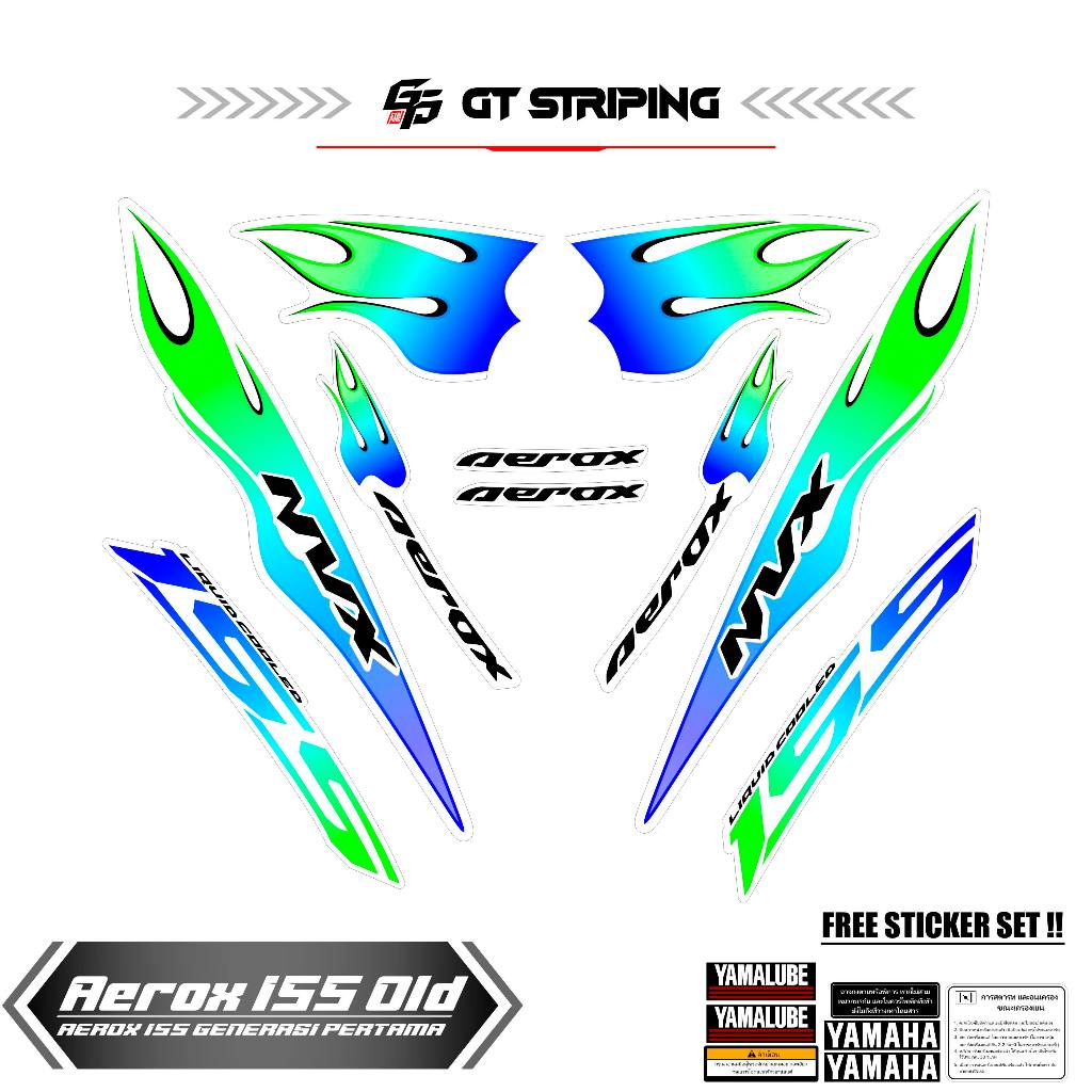 GTS 62 STICKER AEROX 155 VVA OLD / STRIPING AEROX LAMA / STIKER AEROX 155 / STREPING / STIPING / SKO