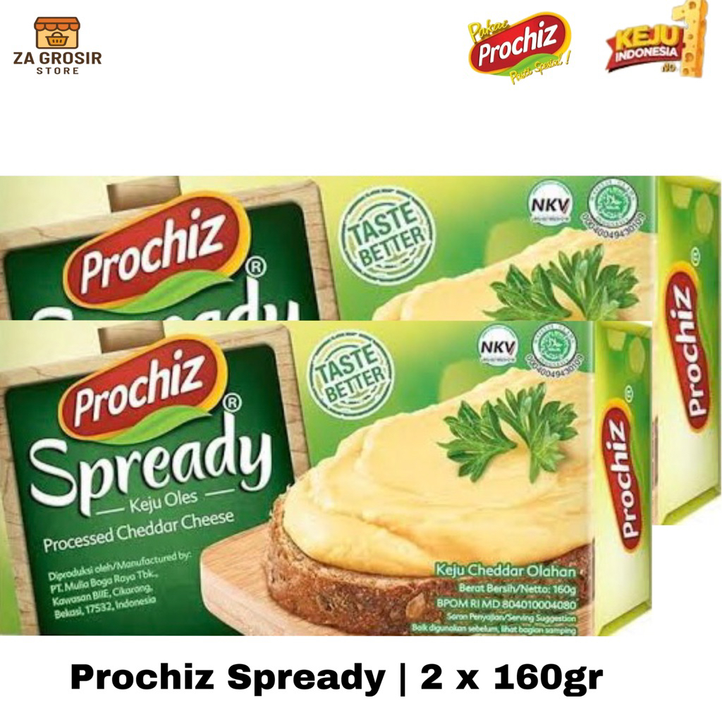 

Keju Prochiz Spready | 2 x 160gr (keju oles)