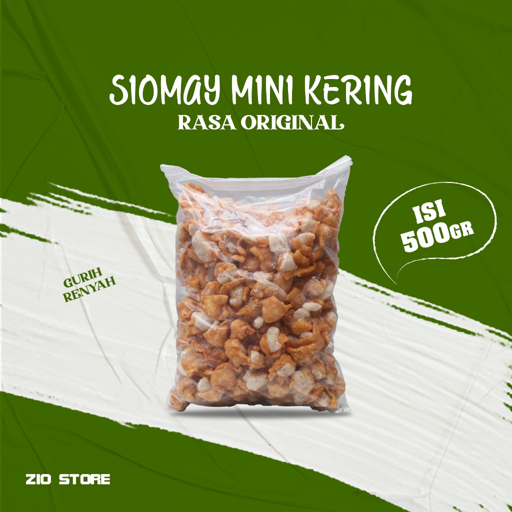 

Siomay Mini Kering Gurih Renyah 500gr / Snack Favorit / Camilan Gurih Renyah