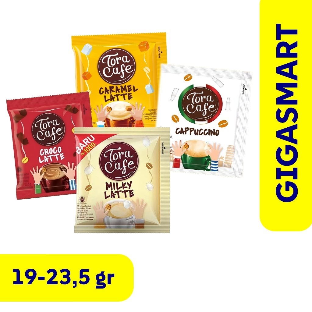 

Tora Cafe Semua Varian Kemasan Sachet 19-23,5gr 1 pcs