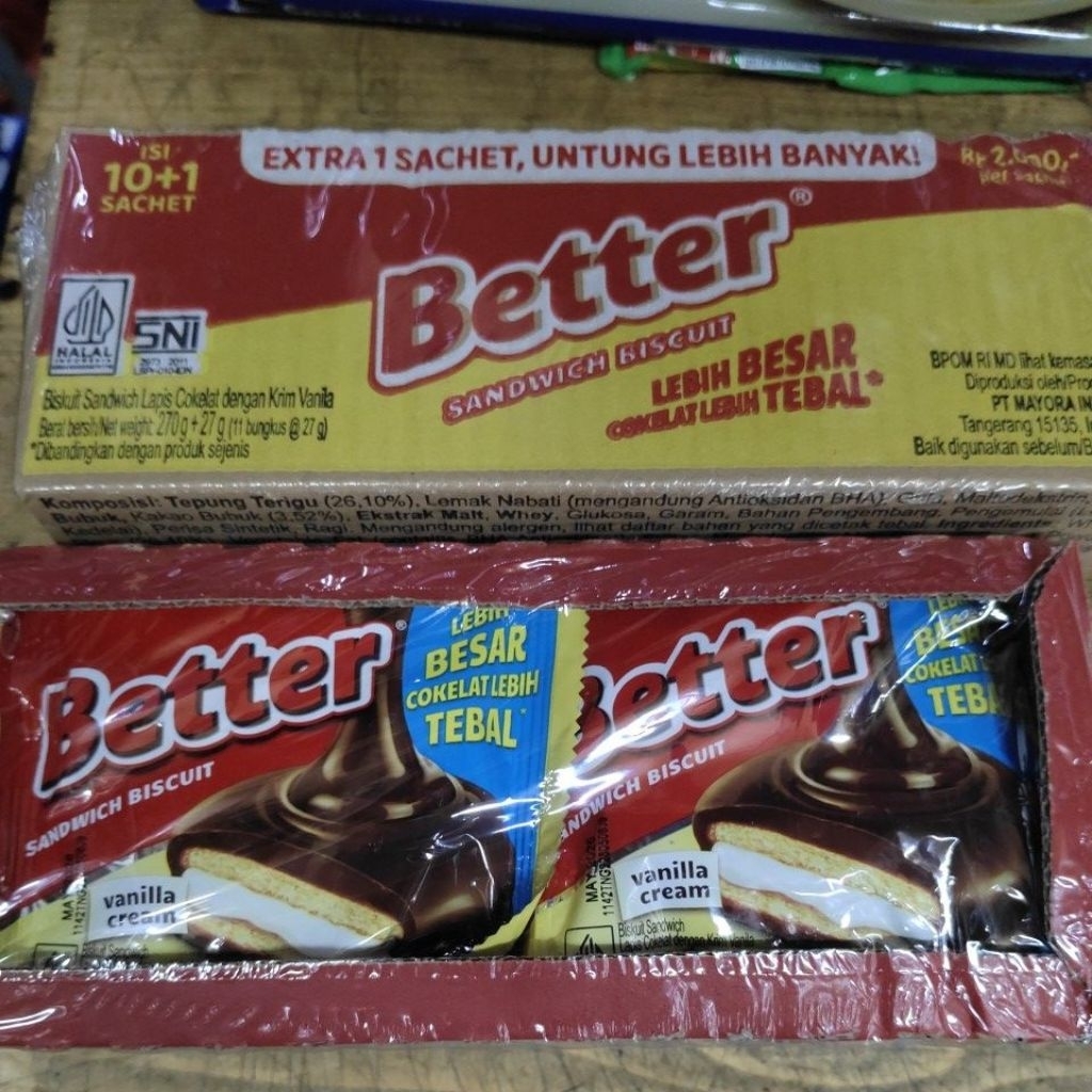 

BETTER SANDWICH 27 GRAM ( 1 PAK )