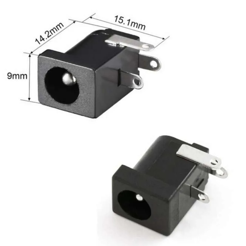 Socket DC Mount PCB Board Female Lubang Jack DC 5.5mm 3 Pin / Jack DC