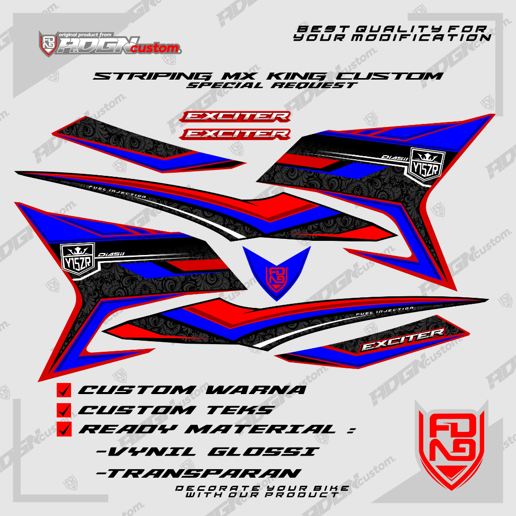 STRIPING MX KING CUSTOM EXCITER