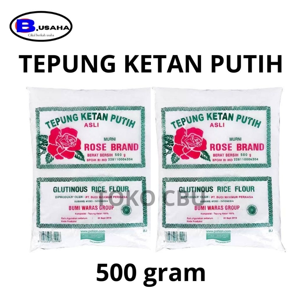 

Tepung Ketan Putih Rose Brand 500 Gram