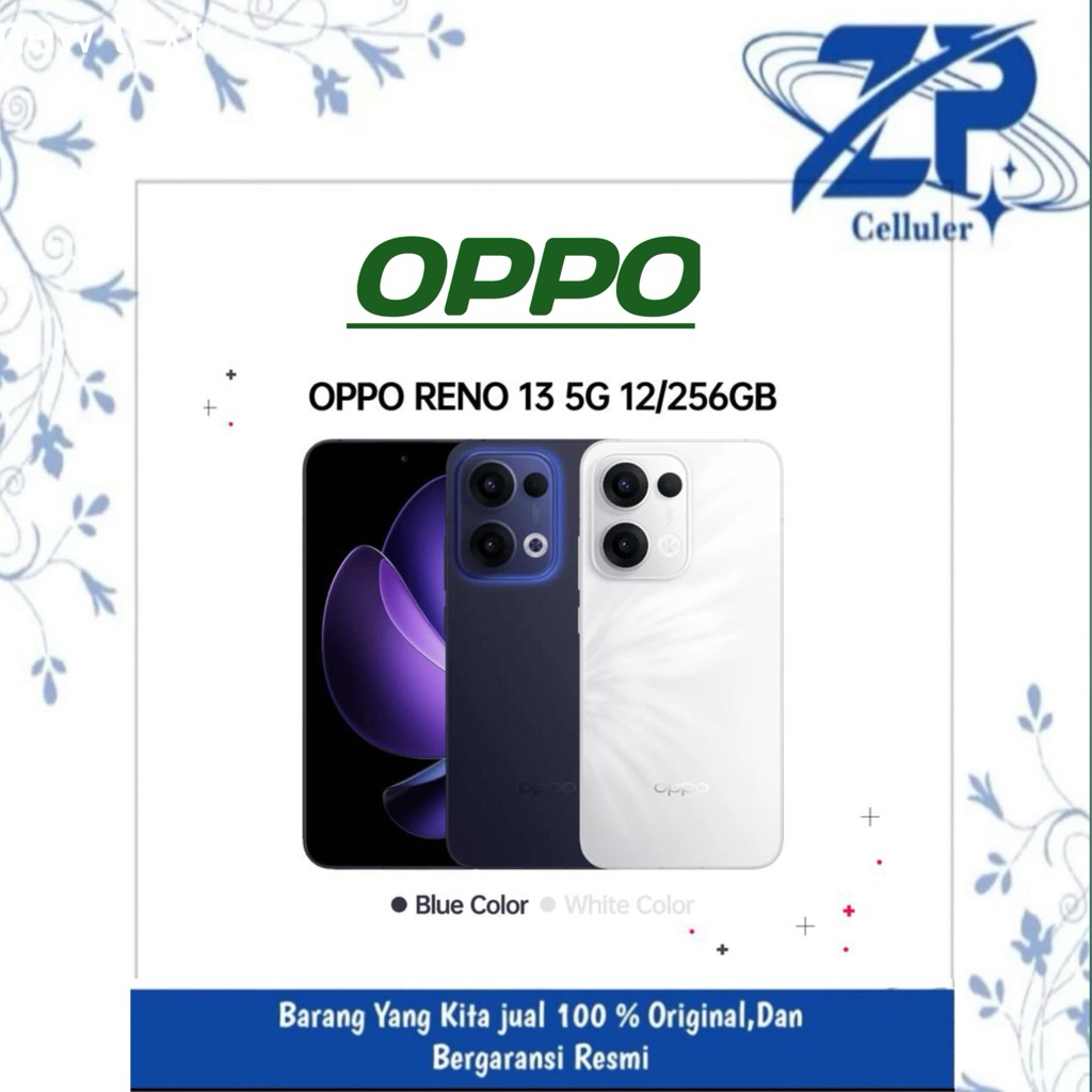 OPPO RENO 13 5G RAM 12GB/ROM 256 GARANSI RESMI OPPO