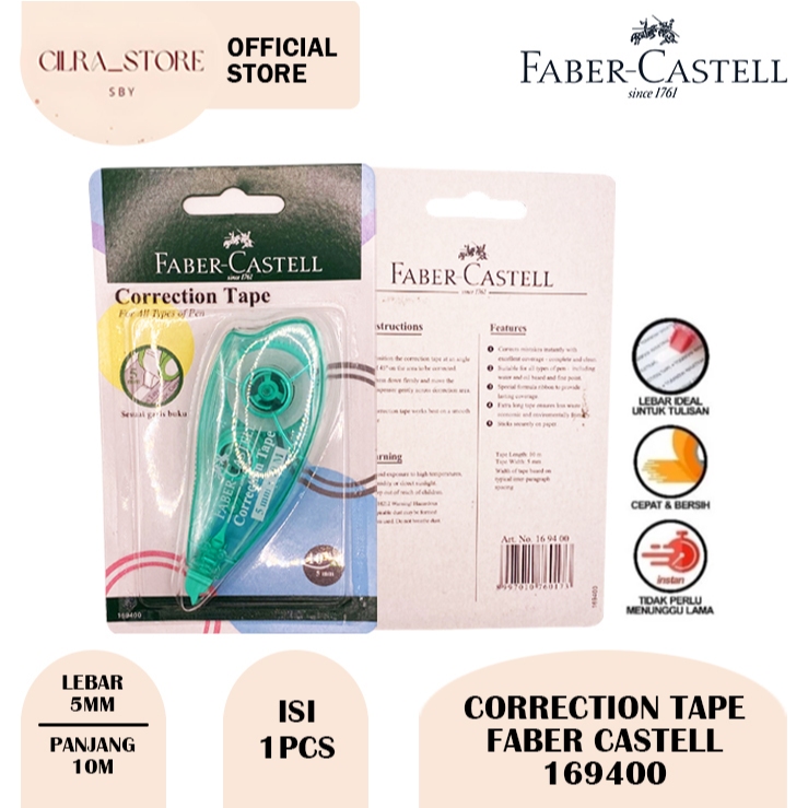 

Tip-Ex Kertas | Correction Tape Faber-Castell GN510 169400 (1 PCS)