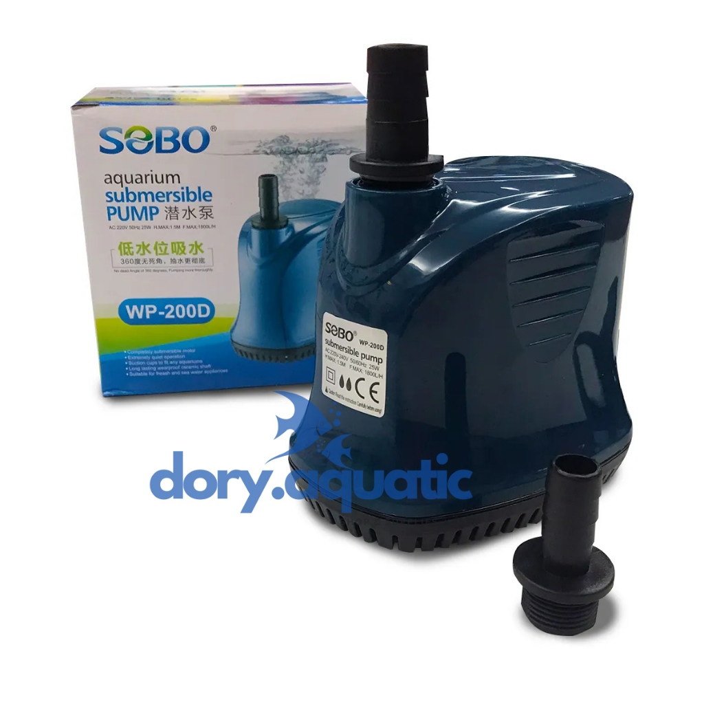 Sobo WP 200 D Vertikal Pompa Aquarium Kolam Hidroponik / Sobo 200D