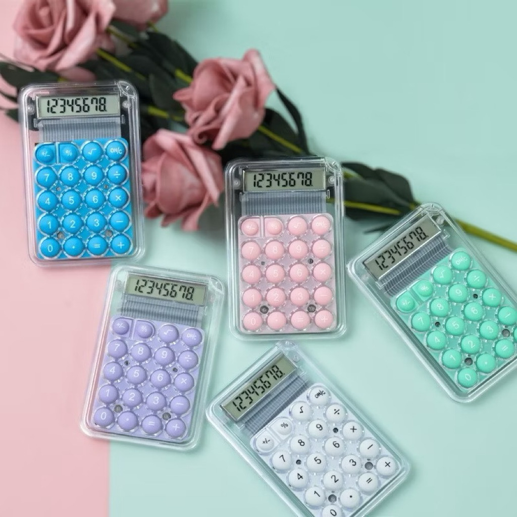 

tokolubna Kalkulator Warna Makaron Lucu / Kalkulator Mini 3D / Kalkulator Portabel Aritmatika / Calculator Mini Pocket Size