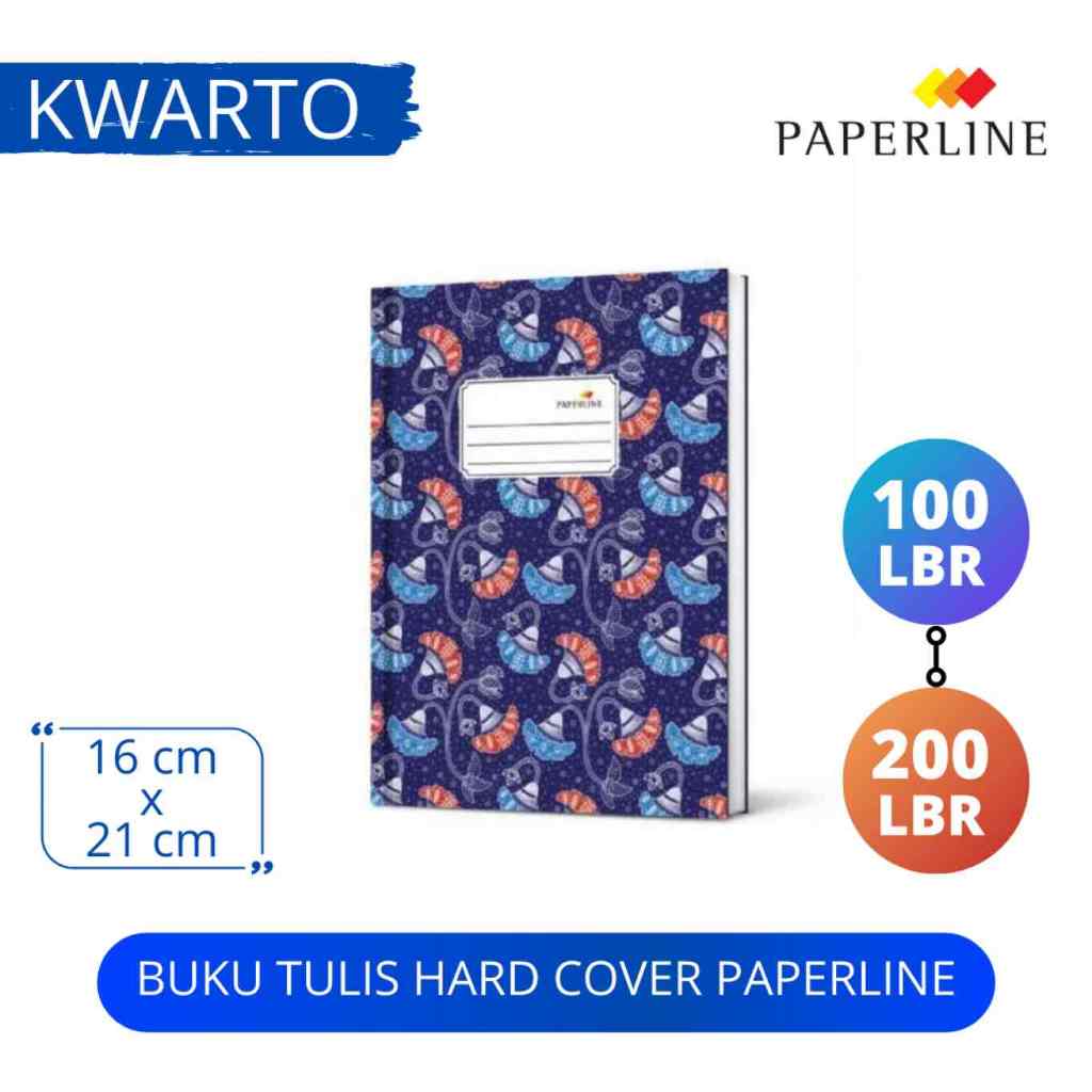 

Buku Hard Cover Kwarto Paperline isi 100 200 Lembar / Buku Kwarto