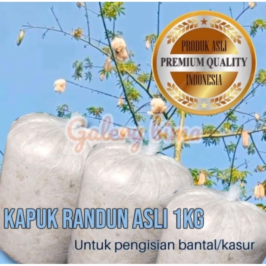 KAPUK RANDU 1KG | KAPUK TANPA BIJI | KAPUK ISIAN BANTAL&KASUR