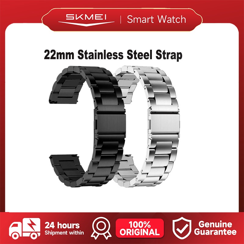 22mm Stainless Steel Milanese Watch Strap Tali Jam Bracelet 22MM Waterproof Stainless Steel Metal Wa