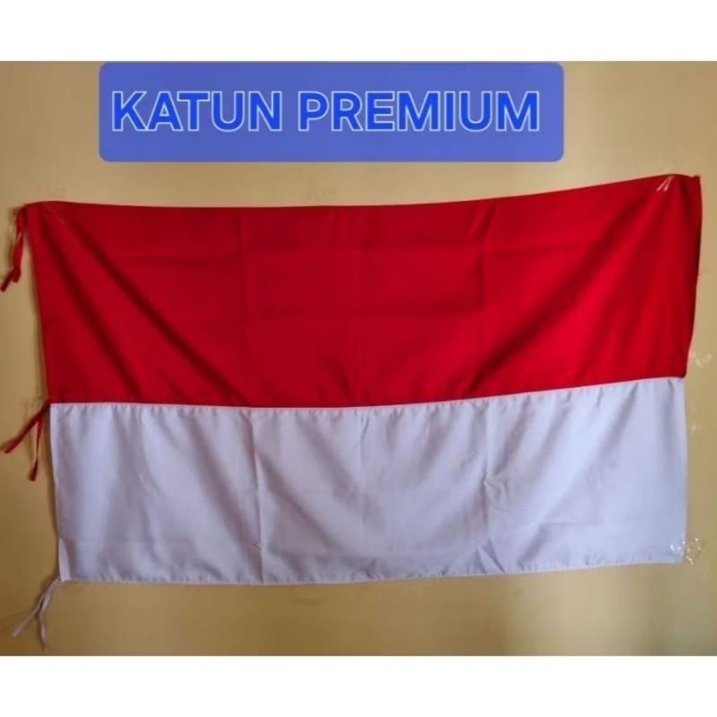 BENDERA MERAH PUTIH KATUN 135x90