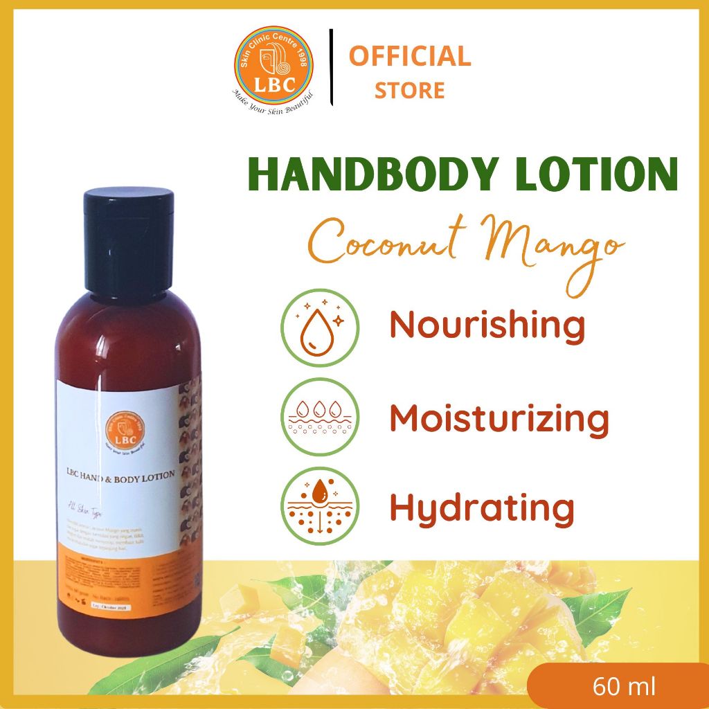 Travel size LBC Body Lotion 60 ml (Coconut Mango - Limited Edition)