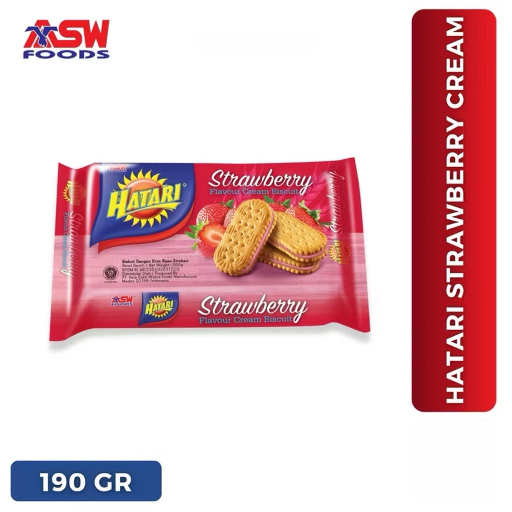 

Hatari Strawberry Cream Biscuit 190 gr