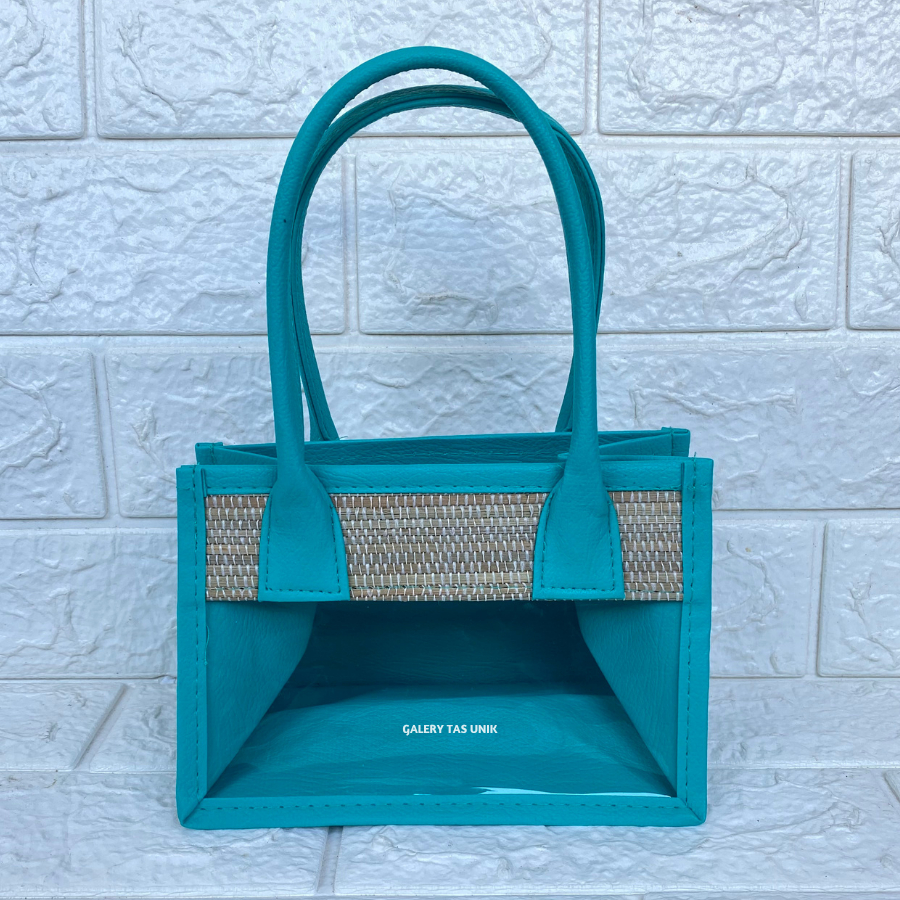 

Tas Hampers Mika Mendong (Hijau Tosca) Untuk 2 Toples Silinder Keranjang Parcel Hari Raya