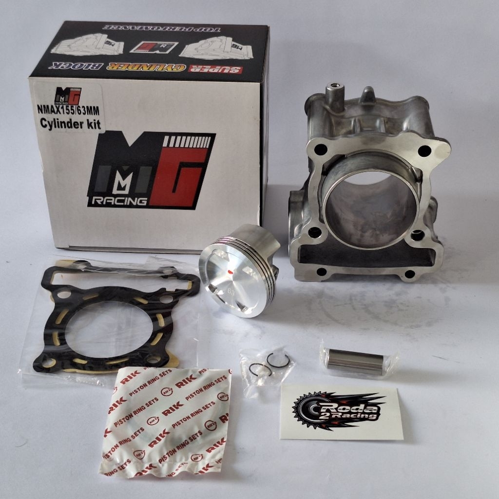 BLOK SEHER BORING PAKET BORE UP Yamaha NMAX / AEROX + Ring RIK 63 MM