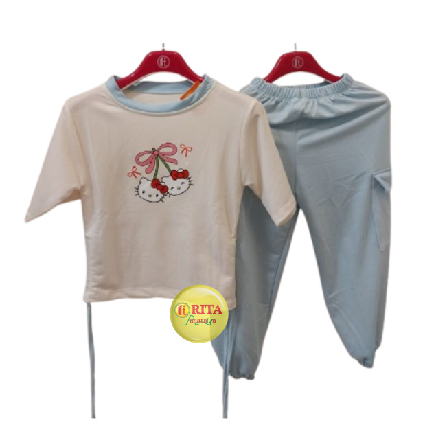 Orenz Setelan Hello Kitty