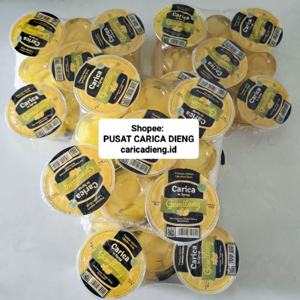 

CARICA GEMILANG PREMIUM ISI 9 CUP CARICA DIENG BERKUALITAS ISI BUAH BANYAK